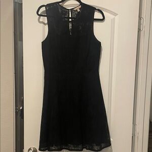 Banana Republic lace cut out Elegant Black Lace Dress 8 worn 1x like new